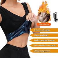 Blusa Modeladora De Compressão Térmica Sauna Feminino