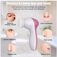Escova Elétrica Limpeza Massageadora Facial 5 em 1