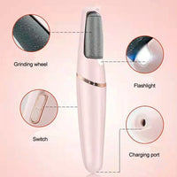 Lixador de Pé Elétrico - Esfoliador Tira Calos Pedicure Portátil Marisa